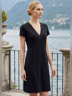 versace classic v2 Black La Greca Dress